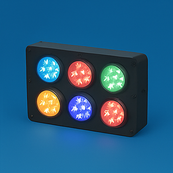 Lichtorgel/ DMX-gest. LED