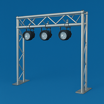 Scheinwerfer Gerüst